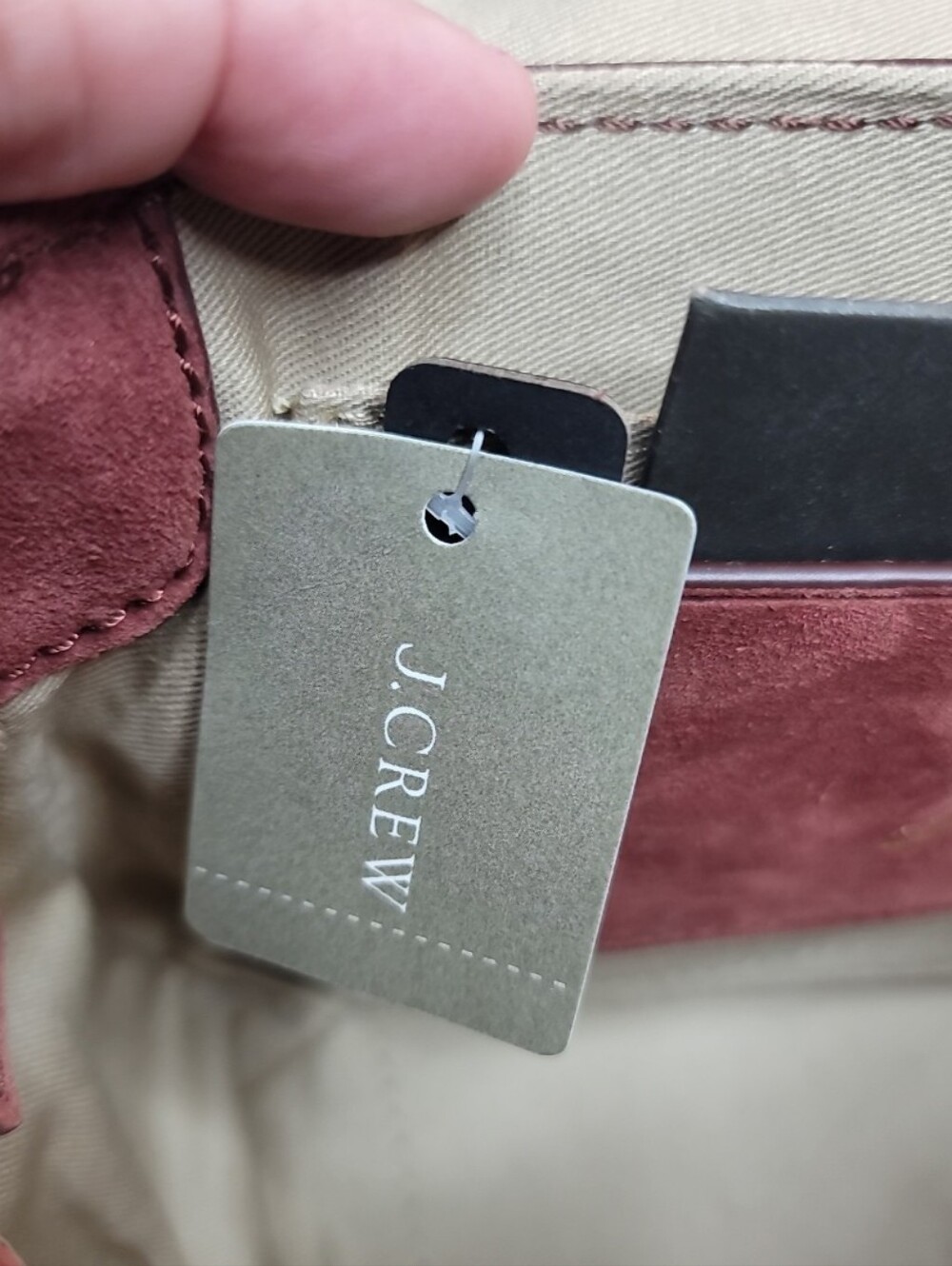 J.Crew Crossbody Buckle Bag in Italian Suede (Item J7204) NWT - Picture 4 of 8